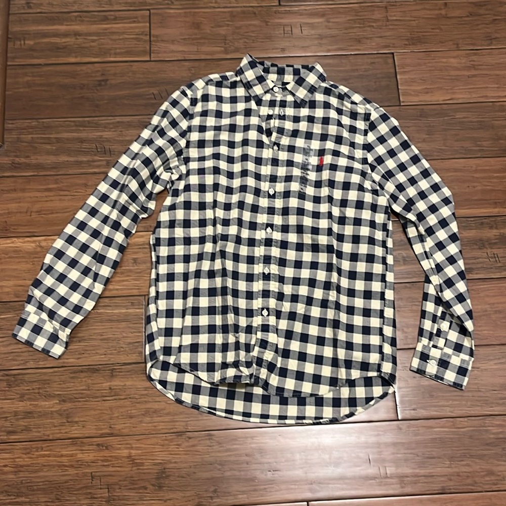 New kids polo button down